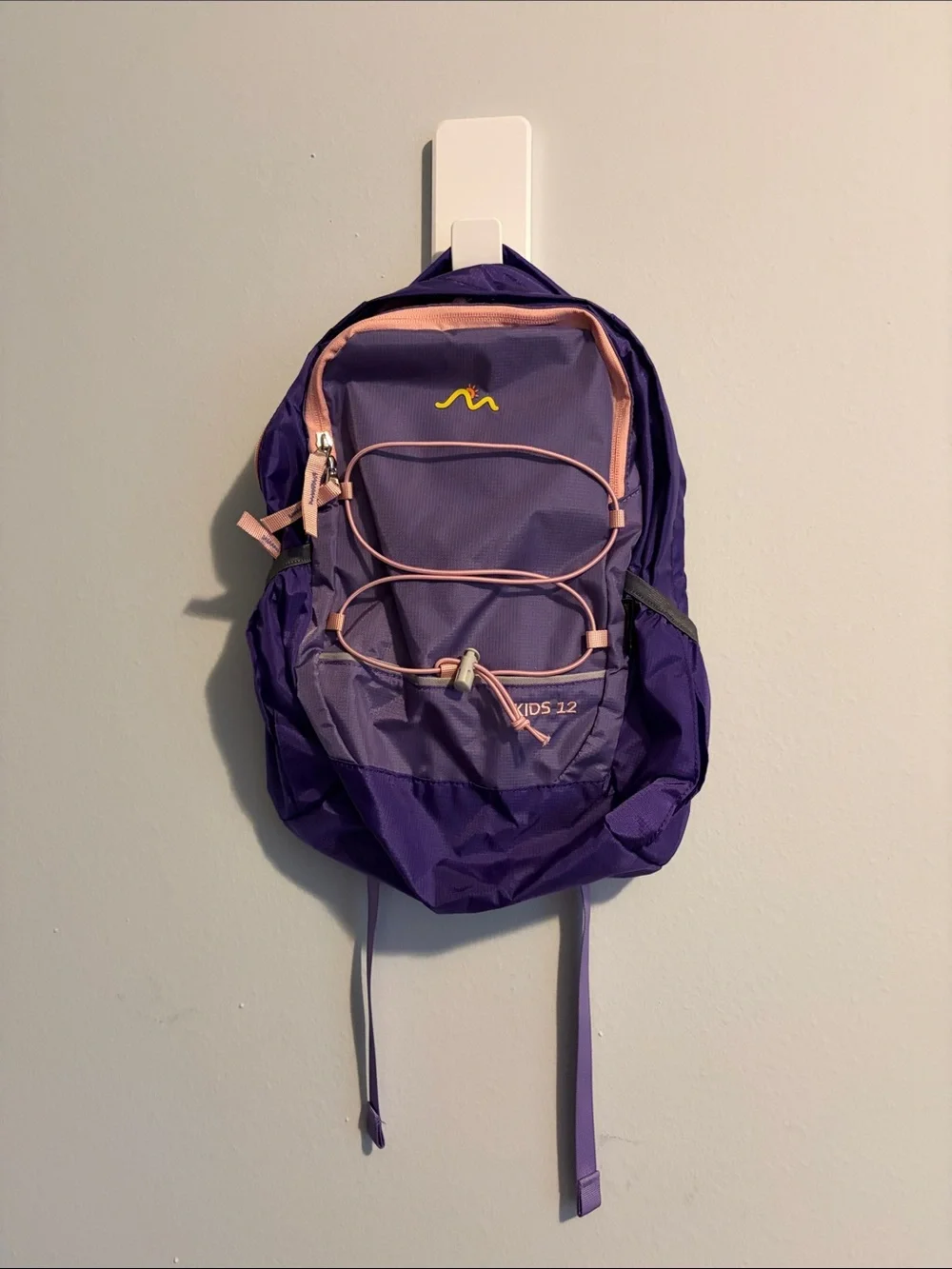 Kids Purple Backpack with Pink Trim - Kids 12
